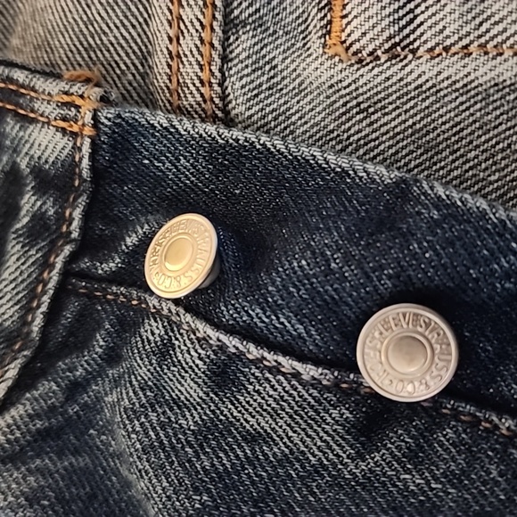 NWT! Levi's THE WEDGIE STRAIGHT  Indigo destructed vintage inspired denim - Picture 12 of 16